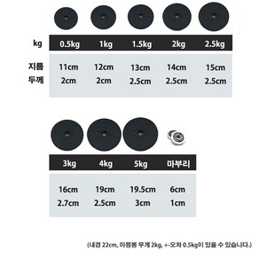 파워헬스아령 조립식아령원반