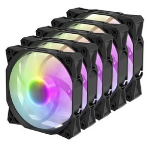 [darkFlash] S101 FDB ARGB 블랙 (5PACK) [시스템쿨러/120mm]