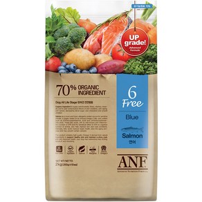 ANF 전연령 독 식스프리 블루 연어 건식사료, 생선, 2kg, 1개