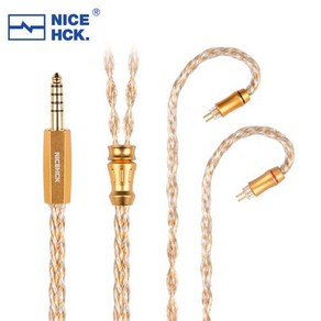 N5005케이블 호환 NiceHCK GoldCown 8N OCC 실버 도금 5 요소 합금 HIFI 이어폰 MMCX 2 Bavey N5005 Blessing 3 Vaiatio, 1) 3.5mm With MMCX, 1개