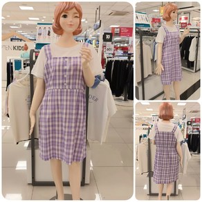 [에꼴리에] 22년 여름 핫신상! **고품질 레이어드 원피스~ 빠른배송** 인기많은 주니어 여아용 시원하고 편안하며 멋스럽고 세련된 소녀취향의 체크 레이어드 원피스