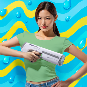 쿨웨이브 워터밤 전동물총 워터건 물놀이 연사 자동 급수 전자 물총, 네오 (NEO), 1개