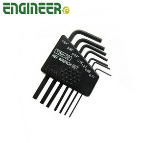 ENGINEER 엔지니어TWH-02(0.71mm 0.89mm 0.05~7/64inch) 미니렌치 L렌치 육각렌치 6각, 1개