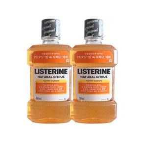 리스테린 내추럴 시트러스 250ml x2, 2개