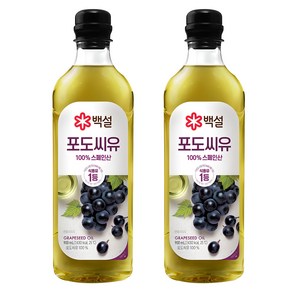 백설 포도씨유, 900ml, 2개