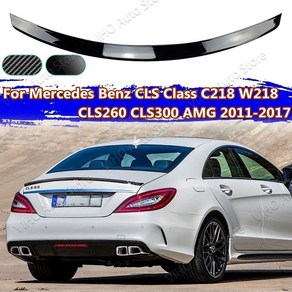 리어 테일 트렁크 스포일러 벤츠 CLS220 CLS250 CLS350 CLS400 CLS500 CLS63 AMG 2011 2017 카본 룩 W218 C218, [01] 리어 테일 트렁크 스포일러 벤츠 CLS220