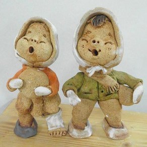 토기인형 집나온아이 전통인형 장식인형 CH1399138, 토기인형_집나온아이