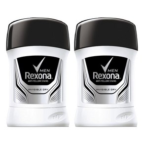 Rexona 렉소나 남성 인비저블 드라이 데오드란트 52mlx2개 Men Stick Invisible Dy, 1개, 52ml