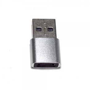 티테크놀로지 USB-A to Type-C F/M 변환젠더 T-UA2CS 실버, 실버(T-UA2CS), 실버(T-UA2CS), 1개