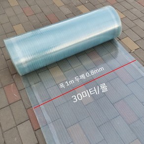 렉산 롤 30m 온실 복층 1000 지붕재 지붕 골판 투명 캐노피, A. 두께 0.8mm - 너비 1m