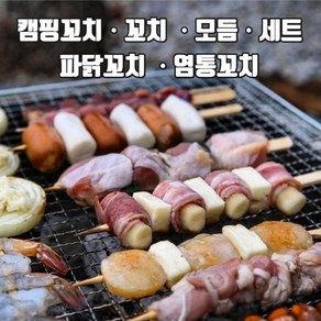 캠핑꼬치 닭꼬치 염통꼬치 꼬치 닭목살꼬치 은행꼬치, 뚱이소떡소떡꼬치3p, 1개