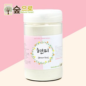 숲으로허브 천연곡물팩 현미가루 통 120g, 1개, 1개입