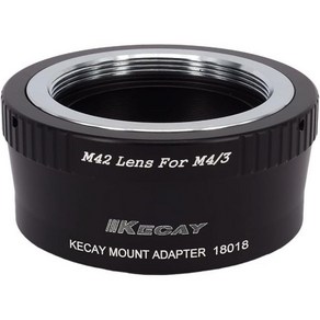 렌즈 어댑터 변환 KECAY 매크로 포커싱 헬리코이드 M42 Olympus Panasoni, M42-M4/3, 1개