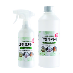 그린후레시 무알코올 살균소독제 본품 500mL + 리필 1L 1세트