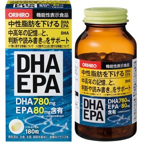 오리히로 DHA EPA 180정 [기능성 표시 식품] DHA EPA DPA