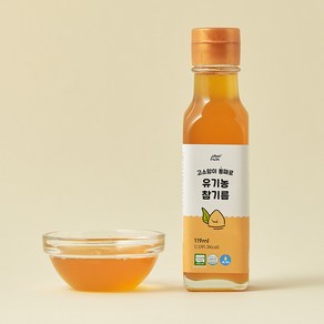 잼먹 유기농 이유식 저온압착 통참깨 돌 아기 참기름, 참깨, 119ml, 1개