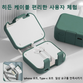 4000MAH 롱 접이식 백클립형 보조배터리 미니 보조배터리 캠핑용 보조배터리 휴대용 고속보조배터리, 퍼플