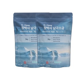 장박사 남극 소금 가는 천일염 간수뺀 미네랄 소금물 가글, 2개, 1kg