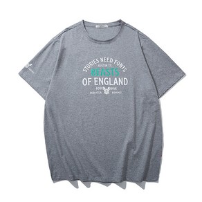 쥬엔리치 XL-12XL 남자 빅사이즈 반팔티 순면 4색 티셔츠 ENGLAND 루즈핏 캐쥬얼 남성 여름 티