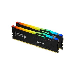 Kingston FURY Beast RGB 32GB(2x16GB) 5200MT/s DDR5 CL36 데스크탑 메모리 키트 2개  적외선 동기화 기술  AMD Expo  플러그, 2) 5600MT/s - 16GB (2x8GB)