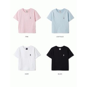 후아유 여성 스티브 크롭 티셔츠 Steve Crop T-Shirt WHRAE2423F