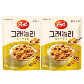 포스트 그래놀라 카카오 호두, 510g, 4개