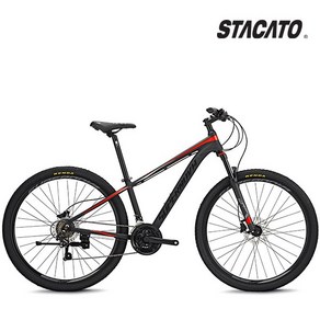 2022 스타카토 슈퍼노바29 29인치 시마노 21단 알루미늄 산악 MTB 자전거, 미조립, 매트블랙/블루, 1개