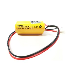 소방용 예비전원 DC 3.6V 1+2 3AAA 300mAh PORESO 수신기 비상구 유도등 소방배터리 제이앤에스테크 포레소 LND 와우글로컴, 2핀 1타입 검빨, 1개