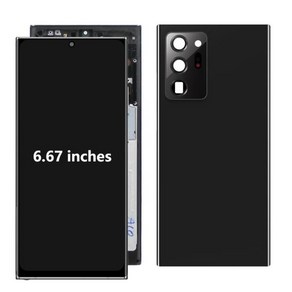 삼성용 LCD 디스플레이 터치 스크린 디지타이저 어셈블리 교체 노트 20 울트라 AMOLED 20U N985, 1개, 06 Black Fame Cove