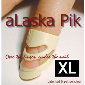 알라스카 피크 (알래스카) 플라스틱 핑거피크 XL (Plastic Guita Pick) 썸피크, 1개