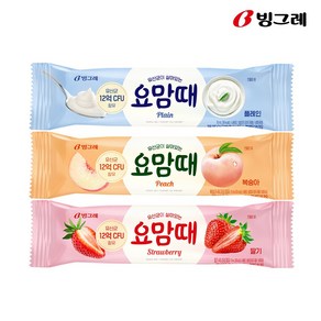 빙그레 요맘때 바 플레인10개+복숭아10개+딸기10개 아이스크림