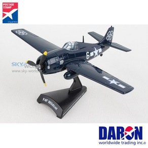 다론 F4F Wildcat 그루먼 함상전투기 태평양 전쟁 2차 세계대전 항공모함 함재기 비행기 모형 1/87 PS5351-3 스카이월드, 1개