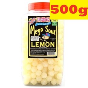 500g 바넷츠 메가 사워 레몬 세상에서 가장 신사탕 Barnetts Mega Sour lemon