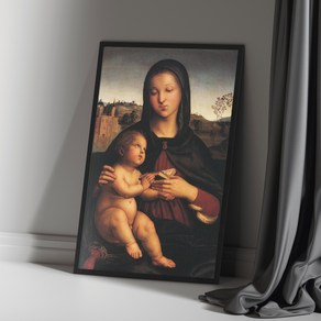 성모님 명화 성모자 성모마리아와 예수님 라파엘로 산치오 Madonna PO-007, A4(29.7×21)
