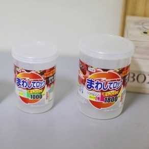 일본 사나다 원형 보관통 보관용기 잡곡통 냉장고정리 반찬통 과자통 조미료, 1000ml, 1개