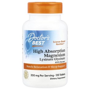 닥터스베스트 고흡수 마그네슘 Magnesium 200mg 120정, 1개