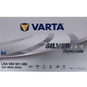 독일정품 VARTA 바르타 AGM 배터리-AGM80 LN4 80암페어 L타입, 동일용량반납, 10mm T복스+10mm 스페너 대여