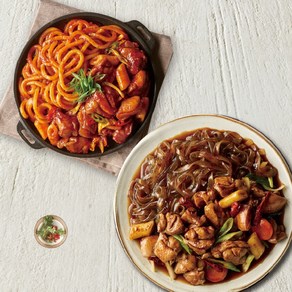 애슐리 원조 춘천 닭갈비+당면듬뿍 매콤 안동 찜닭 (총 4인분) 289727, 1개