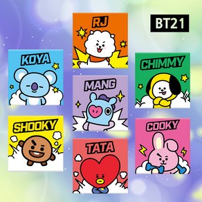 DIY 그림그리기 BT21 코믹 25x25, 쿠키, 색상, 1개