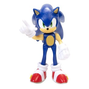 미국 아마존 정품++ Sonic The Hedgehog 포인팅 모던 소닉 6.4cm(2.5인치) 액션 피규어, 1개