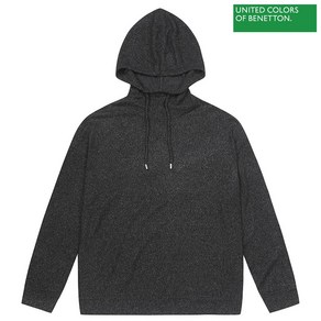 베네통 Loose fit hooded t-shit 2F 3JLVD2009 700