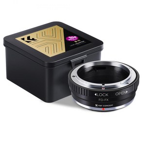 KnF FD-FX 렌즈 어댑터 캐논 FD 렌즈 - 후지 X 바디 Canon FD Lens to Fuji X adapte, FD-FX 어댑터, 1개