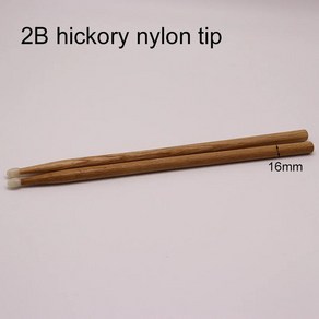 나일론 팁이 우드 드럼 스틱, 16.2B hickoy nylo.., 1개