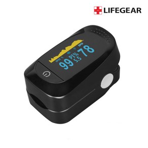 당일발송 LIFEGEAR 산소포화도측정기 맥박측정기 블랙, 1개입, 1개