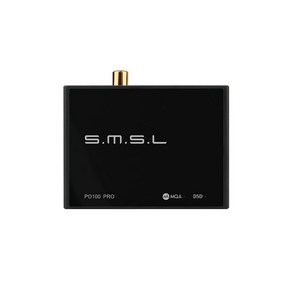 에스엠에스엘 SMSL PO100 PRO USB 디지털 인터페이스 MQA 디코딩, 블랙, 1개