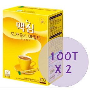 맥심 모카골드 커피믹스 200T(100Tx2개), 12g, 100개입, 2박스