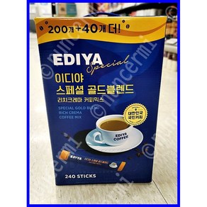 EDIYA 이디야 스페셜 골드 블렌드 커피믹스, 11mg, 240개입, 1박스