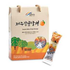 [밀양한천] 명품 디저트 제주감귤 양갱세트 선물세트, 400g, 1개