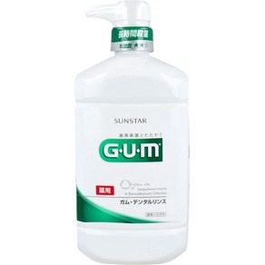 GUM 검 가글 액체 치약 덴탈 린스 약용 레귤러 타입 960mL, 1개