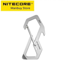 NITECORE 다용도 티타늄 스냅 후크 3 in 1 TC4 병따개 납작머리 스크루 드라이버 키체인 백팩 EDC 걸이식 도구 NSH10